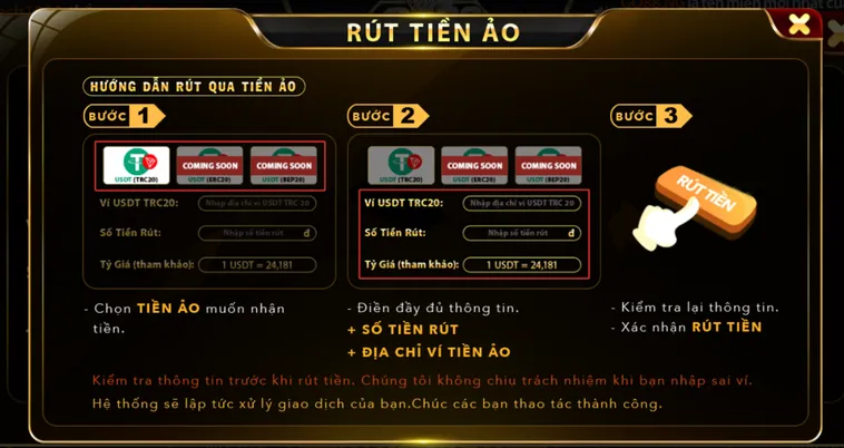 Hướng Dẫn Rút Tiền Go88 Thần Tốc Về Tài Khoản Ngân Hàng Chính Chủ