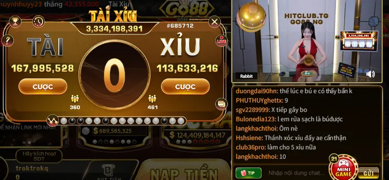 Sôi Động Tài Xỉu Livestream Tại Go88 Cơ Hội Chiến Thắng Đỉnh Cao Mọi Lúc