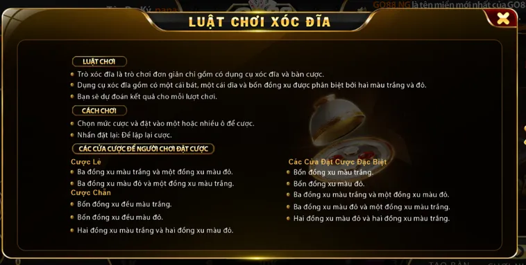 Khám Phá Thế Giới Casino Xóc Đĩa Tại Go88 Với Những Trải Nghiệm Đỉnh Cao